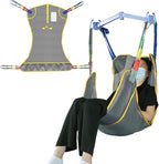 Universal Full Body Patient Lift Sling, Mesh U-Shape Transfer Sling by EZAssistive
