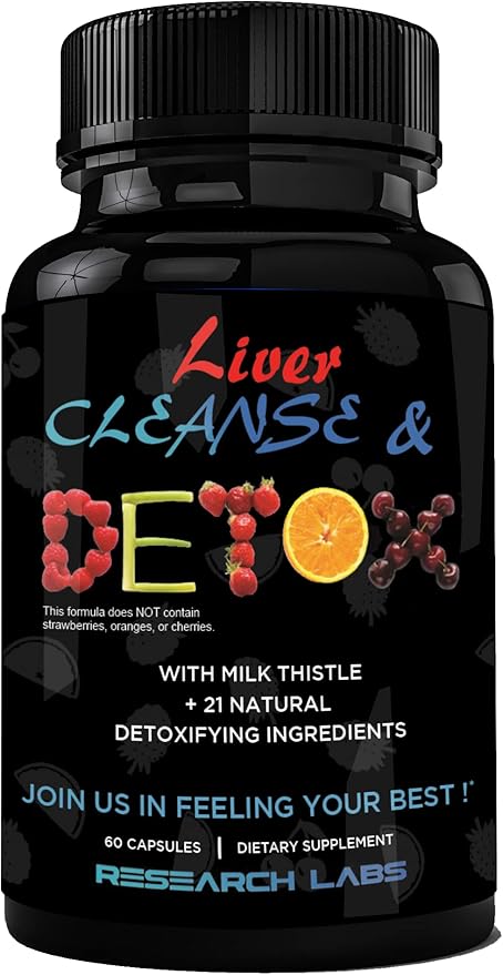 Research Labs Doctor Recommended Premium Liver Detox Cleanse & Support w/Milk by ResearchLabs