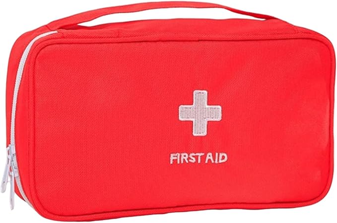 First Aid Bag First Aid Kit Empty Medical Storage Bag Red Trauma Bag by PAXLAMB