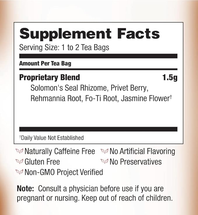 Bravo Tea Hair Regrowth Herbal Tea Caffeine Free, 20 Tea Bags - Image 6