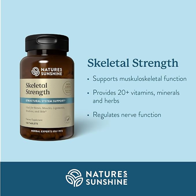 Nature's Sunshine Skeletal Strength, 150 Tablets | Bone Health Supplements - Image 2