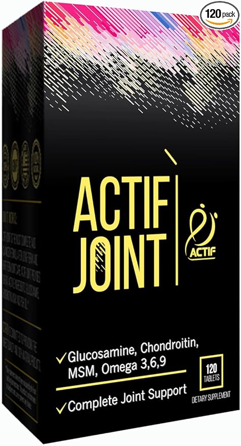 ACTIF Joint Supplement 4-in-1 Fast Relief Maximum Strength, Full Joint Support by ACTIF