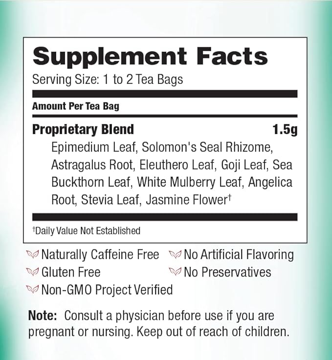 Bravo Tea Menopause Comfort Herbal Tea Caffeine Free, 20 Tea Bags - Image 5