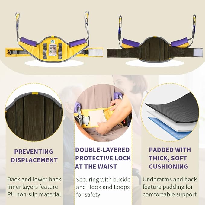 Sit to Stand Lift Patient Aid Padded Sling and Stand Assist - Image 2