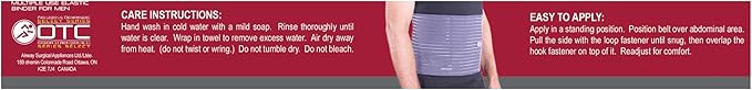 OTC Abdominal Binder for Men, Ribbed Elastic Compression, Select Series - Image 10
