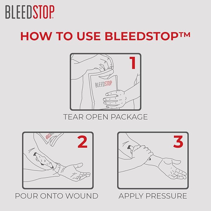 BleedStop First Aid Bleeding Control Powder – Rapid Blood Clotting - Image 4