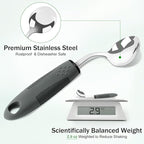 Adaptive Utensils for Elderly 4 Piece, 45°Angled Parkinsons Utensils for Elderly - Image 5