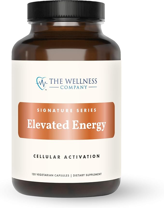 The Wellness Company Elevated Energy | 120 Capsules | Natural Energy Booster by TheWellnessCompany