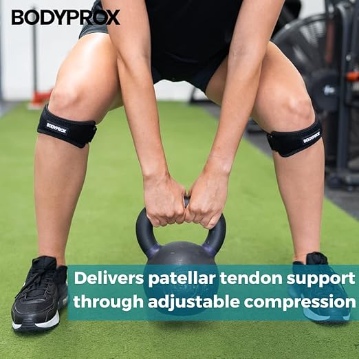Bodyprox Patella Tendon Knee Strap 2 Pack, Knee Pain Relief Support Brace Hiking - Image 5