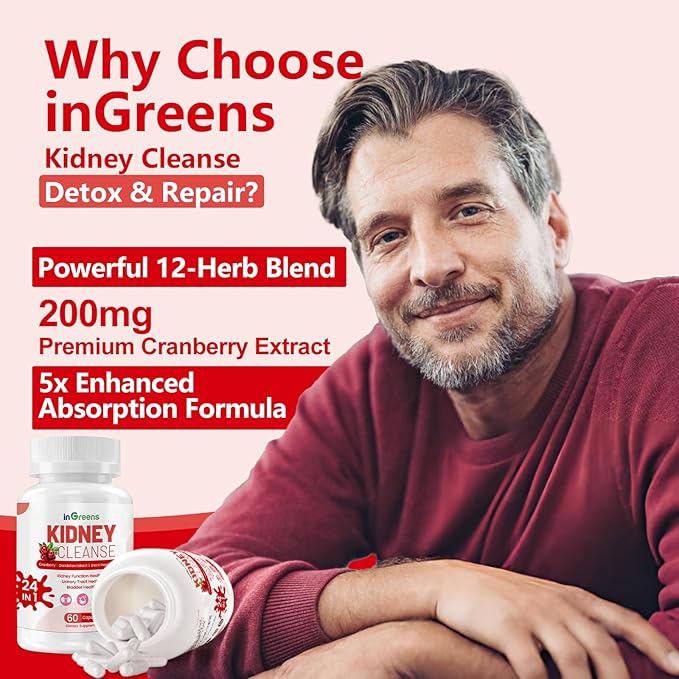 24-in-1 Kidney Support Supplement – Cranberry & Uva Ursi Capsules - Image 2