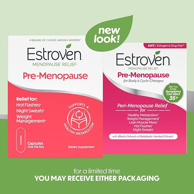 Estroven Pre-Menopause Relief, 30 Ct., Clinically Proven Ingredients, Provides - Image 2