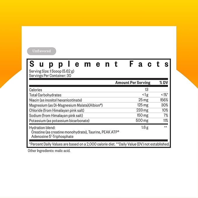 Seeking Health Optimal Electrolyte Powder, Unflavored, Healthy Energy and - Image 2