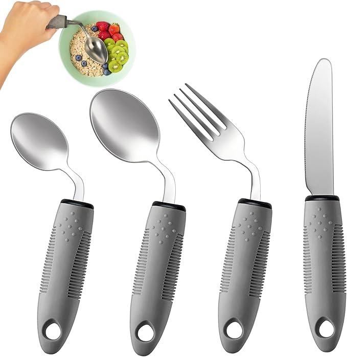 4-Piece Adaptive Utensils Set by BaseSmall