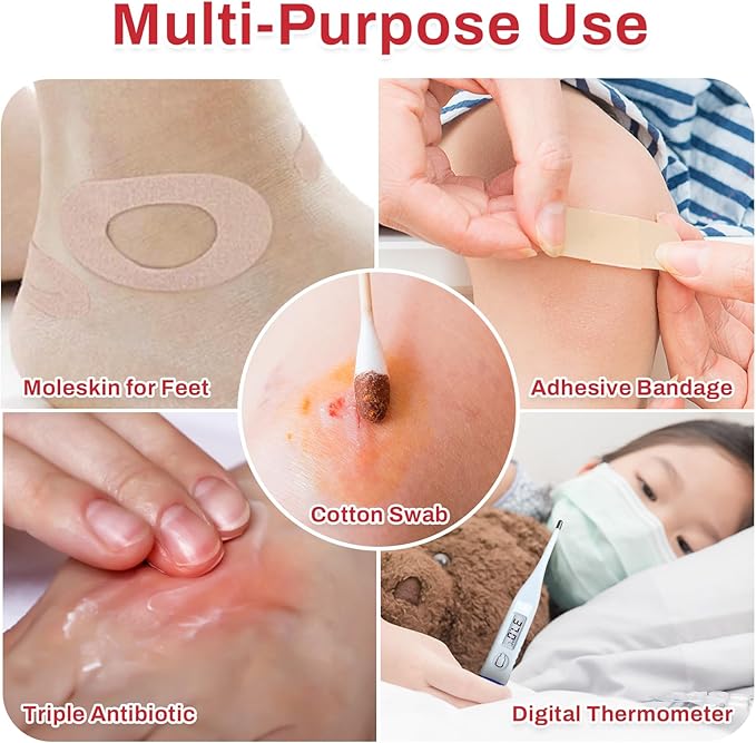 RHINO RESCUE 240 Piece All-Purpose First Aid Kit, Home & Office Professional - Image 5