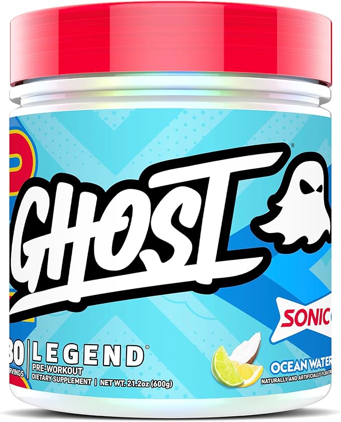 GHOST Legend Pre-Workout Powder, Sonic Ocean Water by GHOST