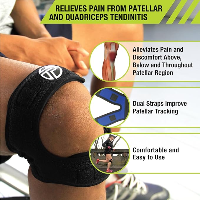 Pro-Tec X-Trac Dual Strap Knee Support, Quadriceps and Patellar Tendon Strap - Image 3