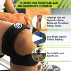 Pro-Tec X-Trac Dual Strap Knee Support, Quadriceps and Patellar Tendon Strap - Image 3