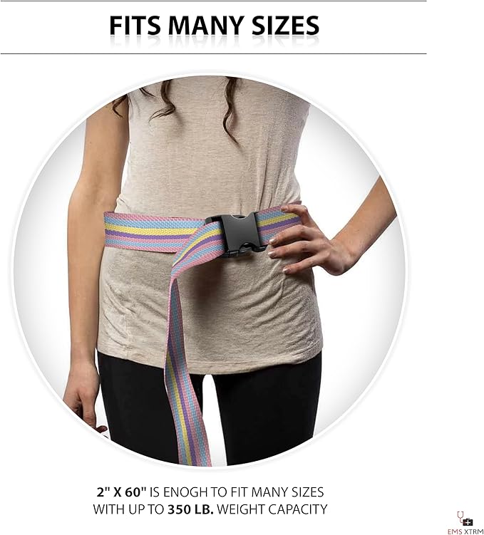 EMS XTRM Gait Belts for Seniors, Belt to Lift Elderly Standing Assist Aid Quick - Image 6