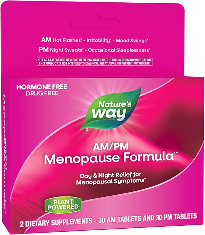 Enzymatic Therapy AM/ PM Menopause Hormone-Free Formula Daytime Energy & by NaturesWay%C2%AE