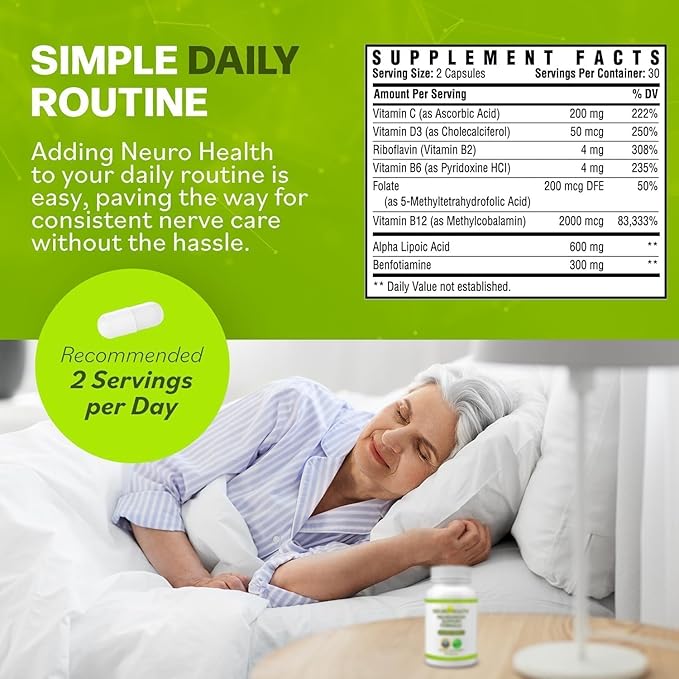 Nerve Support Formulawith B Vitamins & Alpha Lipoic Acid & Miracle Nerve Cream - Image 4