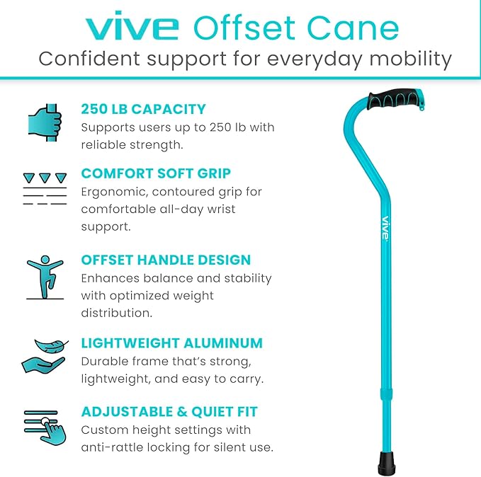 Vive Walking Cane for Women, Elderly - Image 2