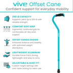 Vive Walking Cane for Women, Elderly - Image 2