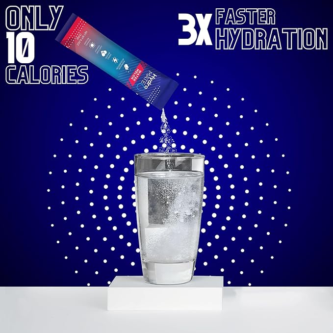 HydroMATE Electrolytes Powder Drink Mix Packets Hydration Accelerator Low Sugar - Image 6