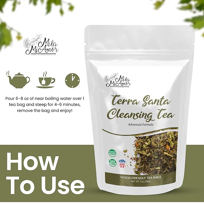 Milamiamor Terra Santa Cleansing Tea – Herbal Detox, Digestive Relief & - Image 5