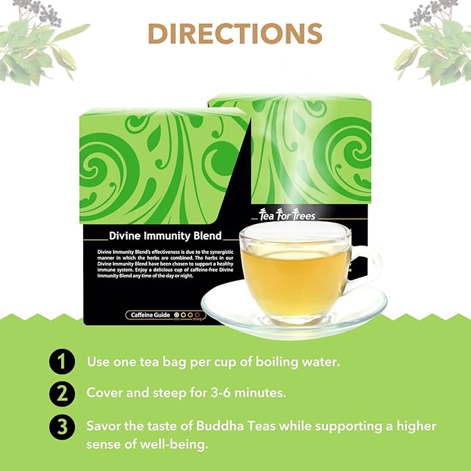 Buddha Teas - Organic Divine Immunity Blend - Herbal Tea - - Image 4