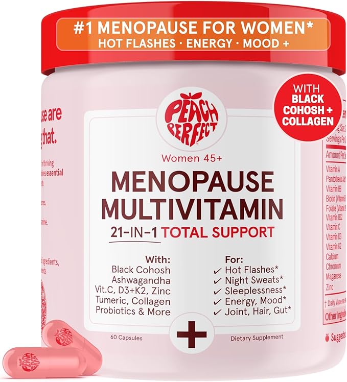 Peach Perfect Menopause Multivitamin | 21 Vitamins by PeachPerfect