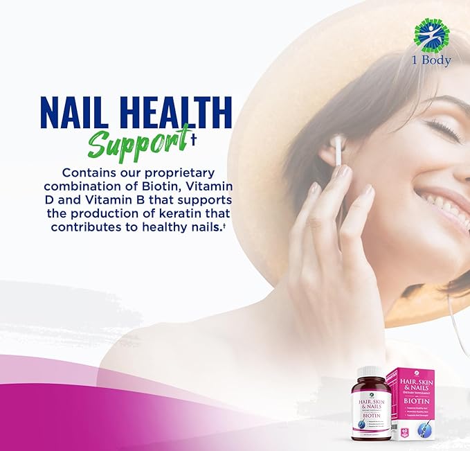 1 Body Hair Skin Nails Growth Vitamin - Image 8