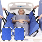 Positioning Bed Pad with Reinforced Handles 2 Pack 43" x 36" Patient Transfer by ZHEEYIHealth