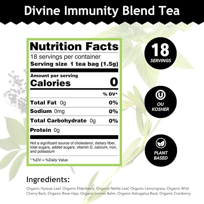 Buddha Teas - Organic Divine Immunity Blend - Herbal Tea - - Image 3
