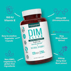 DIM Supplement 250mg-Plus Dong Quai, Natural Vitamin E & BioPerine - Image 2