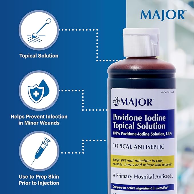 Major 10% Povidone-Iodine Liquid Topical Solution, USP - Image 3