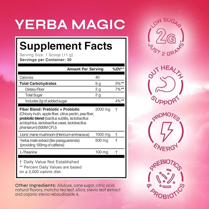 Brainista Yerba Magic, Yerba Mate Tea Instant Powder Drink - Image 2