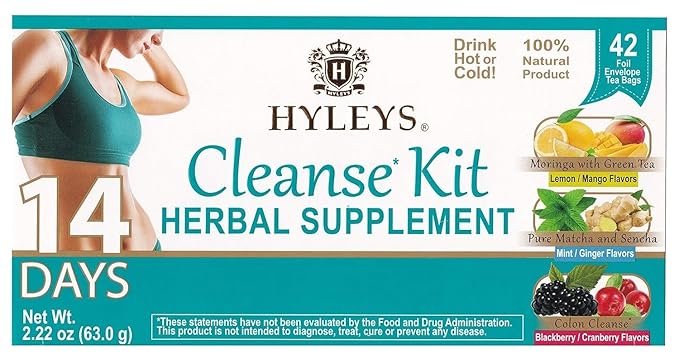 Hyleys Detox Tea for Cleanse and Weight Loss – 14 Day Detox Kit - Image 8