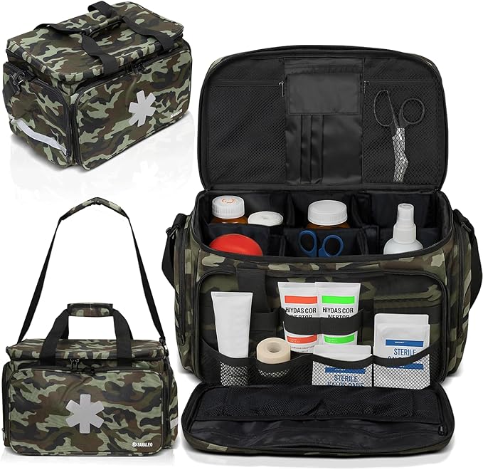 SARALEO Camo First Responder Bag Empty – Medical Supply Organizer by Unknown