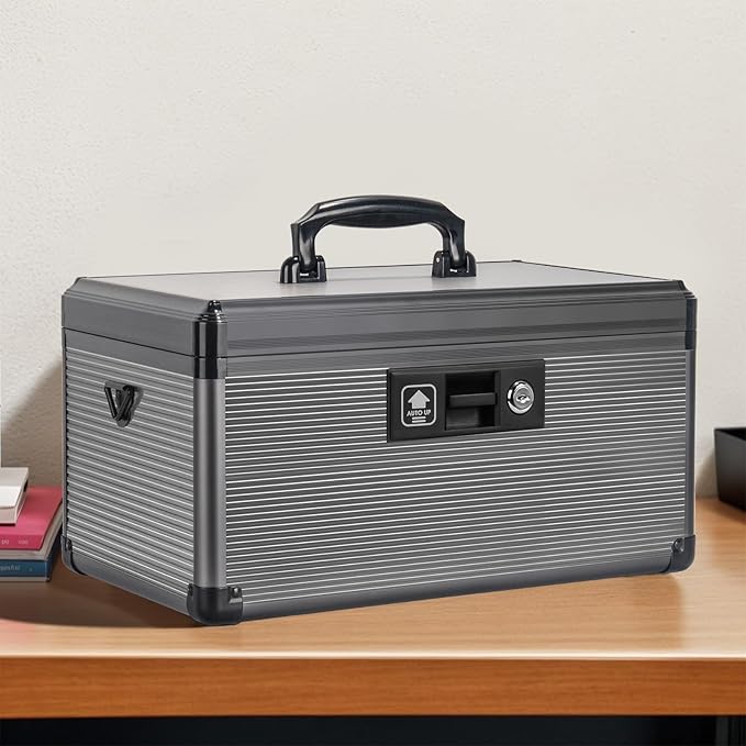 Medicine Lock Box with Key, Alluminum Alloy Box - Image 9