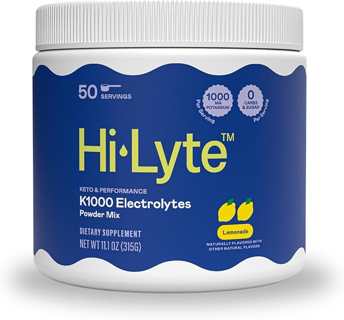 Hi-Lyte Keto K1000 Electrolyte Powder | Lemonade | Hydration Supplement Drink by Hi-Lyte