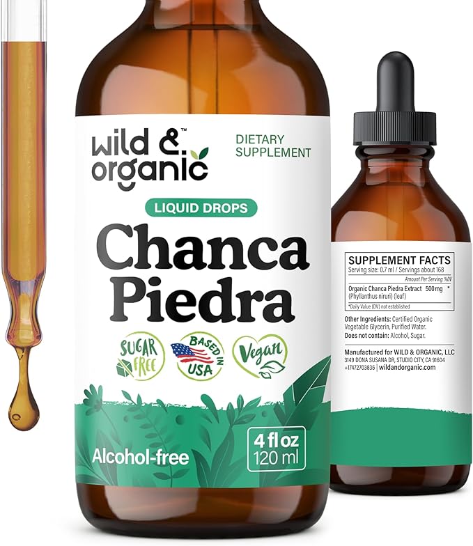 Wild & Organic Chanca Piedra Stone Breaker Drops by WildOrganic