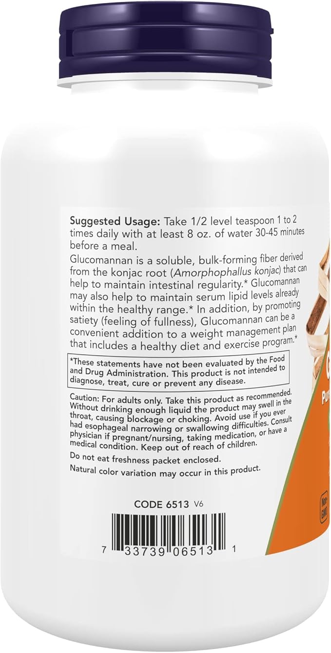 NOW Foods Supplements, Glucomannan Pure Powder, Supports Regularity*, Healthy - Image 5