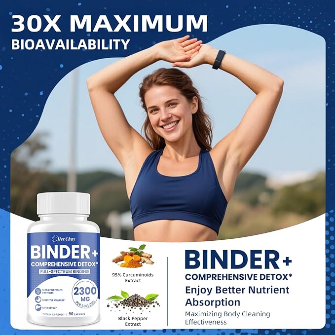 2300 MG Detox Binder Supplement – All-in-1 Detox Binder, Activated Charcoal - Image 5