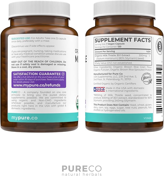 USDA Organic Milk Thistle Capsules - Image 6