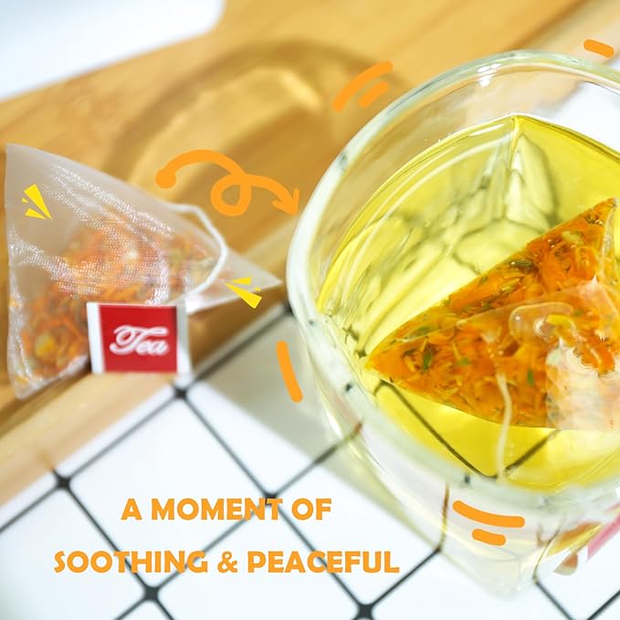TEARELAE - Premium Calendula Flowers Tea Bags - 1.5g x 40 Count - Natural - Image 5