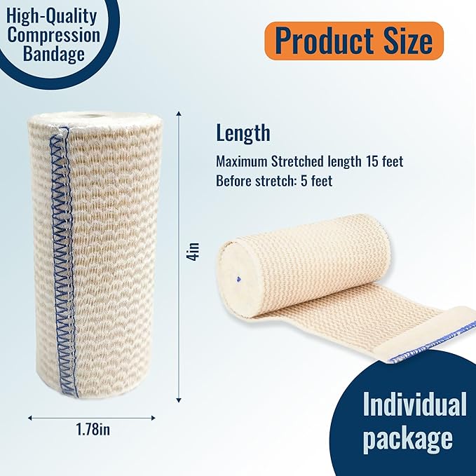 Premium Elastic Bandage Wrap, Support & First Aid - Image 2