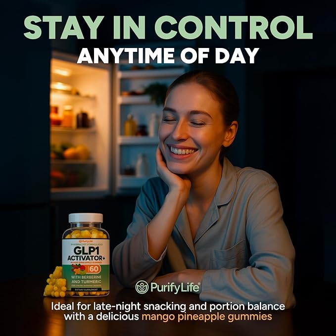 GLP-1 Support Gummies – Sugar-Free Appetite & Craving Control Supplement - Image 3