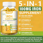1 Pack 100MG Iron Supplements Gummies - Image 3