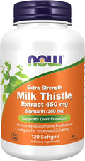 NOW Foods Supplements, Silymarin Milk Thistle Extract, Extra Strength 450 mg by NOW