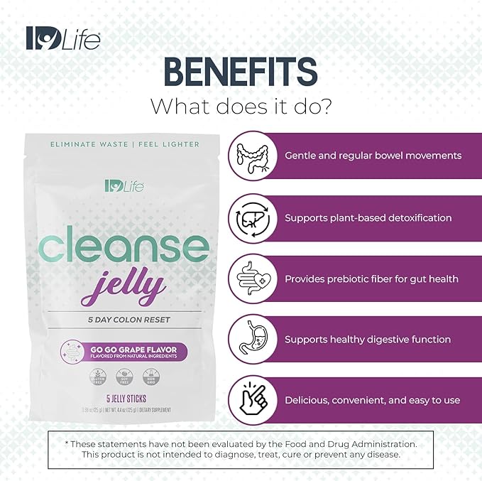 IDLife - Cleanse Jelly - Prune & Apple Juice Prebiotic Fiber - Image 4
